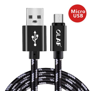 OLAF Micro USB Data / Fast Charging Cable (0.25, 1, 1.5, 2, 3m) - Samsung, Huawei, Xiaomi, LG, Smartphones