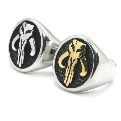 Classic / Punk, Stainless Steel, Star Wars, The Mandalorian (Mythosaur) Ring - Unisex