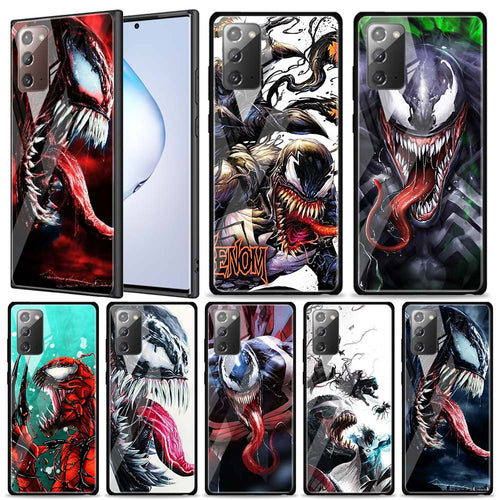 Marvel's Venom Theme Tempered Glass Samsung Galaxy Cases - Note 10 Note 9 Plus 5G Lite