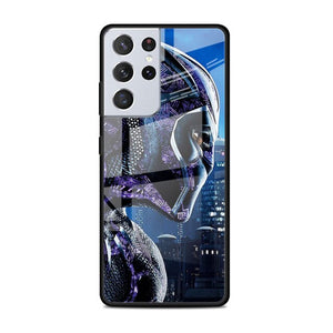 Marvel's, Black Panther, Tempered Glass Samsung Galaxy S21 Cases - 5G Plus Ultra