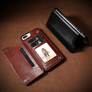 KISSCASE Retro Flip PU Leather Case for Samsung Galaxy Note (20 10 9 8 Plus Ultra) - Dirt Resistant, Card Holder