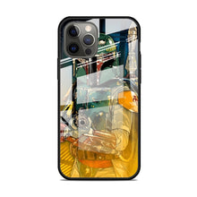 Star Wars Theme, Tempered Glass Apple iPhone Cases - 8 7 6 Plus S