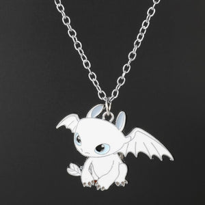 Cute, Toothless, Nightfury / Lightfury Theme Unisex Pendant / Necklace with Chain - How to Train Your Dragon