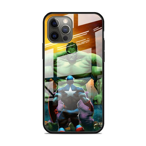 Marvel's, The Hulk, Tempered Glass Apple iPhone Cases - 8 7 6 Plus S