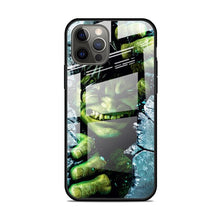 Marvel's, The Hulk, Tempered Glass Apple iPhone Cases - 11 X XR XS SE2020 Pro Max
