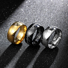 Classic, 316L Stainless Steel, Lord of the Rings Themed (The One Ring / Ring of Power) - Gold, Silver, Black - Unisex
