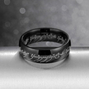 Classic, 316L Stainless Steel, Lord of the Rings Themed (The One Ring / Ring of Power) - Gold, Silver, Black - Unisex