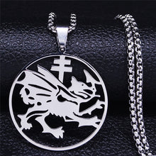 Vintage/Gothic, Stainless Steel, Order of the Dragon, Dracula Theme Pendant / Necklace