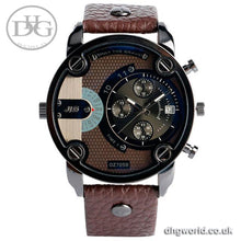 JIS Innovative, Casual Quartz Gents / Men's Watch - Stainless Steel, Leather, Brown or Black