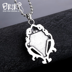 BEIER Classic / Elegant 316L Stainless Steel Magic Mirror Theme Necklace / Pendant