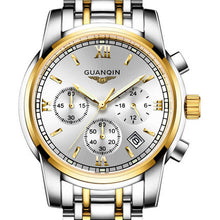GUANQIN Fashionable Branded Business Watch - Men's / Gents - Stainless Steel, Sapphire Crystal, Water Resistant 30m (3 Bar)