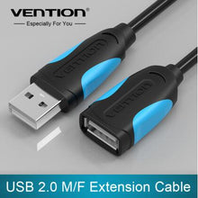 VEnTIOn USB 2.0 Male to Female / Extension Cable (1m, 1.5m, 2m, 3m, 5m) For Data Transfer, Desktops, Laptops, Cameras, Printers, Mouse Keyboard