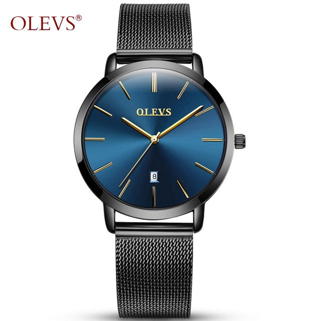 AESOP & OLEVS Luxury Ultra Thin Stainless Steel Quartz Watch - Ladies / Women's, Water Resistant