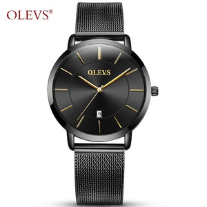AESOP & OLEVS Luxury Ultra Thin Stainless Steel Quartz Watch - Ladies / Women's, Water Resistant