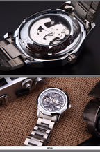 WINNER Fashion Brand Automatic Mechanical Skeleton Stainless Steel Watch - Men's / Gents, Hardlex