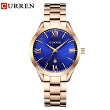 CURREN Fashion Brand Quartz Luxury Dress Stainless Steel Watch - Ladies, Women's, Water Resistant (30m)