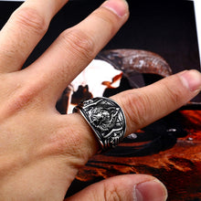 BEIER World of Warcraft - The Alliance, 316L Stainless Steel, Lion Theme Ring - Men's / Gents