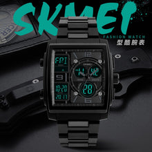 SKMEI Sports Dual Analog & Digital Display Men's / Gents Watch - Water Resistant (50m / 5 Bar), Calendar, Multiple Time Zones