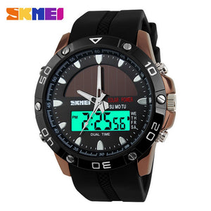 SKMEI Sports / Casual Solar Power Quartz / Digital Watch - Men's / Gents, 50m Water Resistant