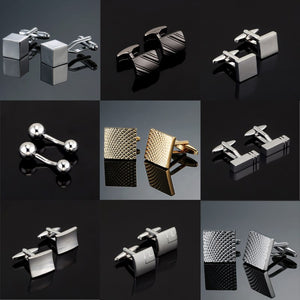 Luxury Laser High Quality Engraved Men's / Gents Cufflinks - 18 Different Styles, Formal, Casual