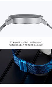 SINOBI Creative Designer Brand Rotating Quartz Watch - Men's / Gents, Stainless Steel, Water Resistant